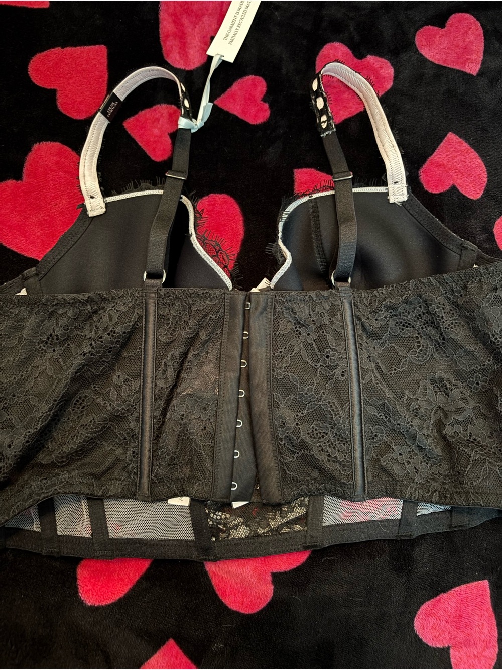 Victoria's Secret Black Corset Bra Size Large BNWT A00428 - Picture 4 of 9